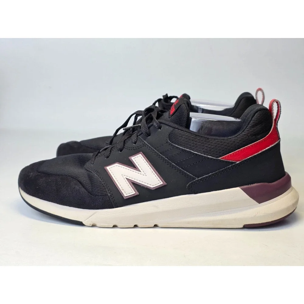 New Balance‎ 009 Men's Sneakers Size 12 D Black White Red Athletic Running Shoes